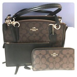 Coach Christie Carryall Handbag Set *EUC*